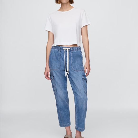 GAP Light Blue Elastic Waist Jeans - Picture 4 of 4